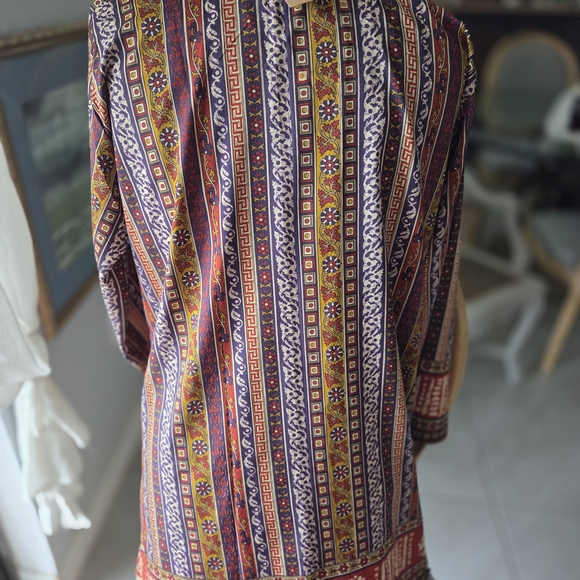 Multicolor Patterned Tunic - Picture 2 of 2